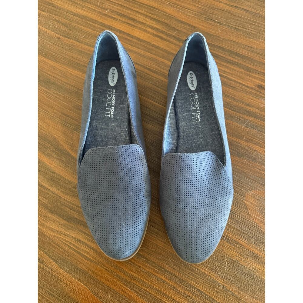 Dr. Scholl's Women's Dawned Loafers Memory Foam Cool Fit Blue Comfy Slip On 8 - Picture 2 of 7